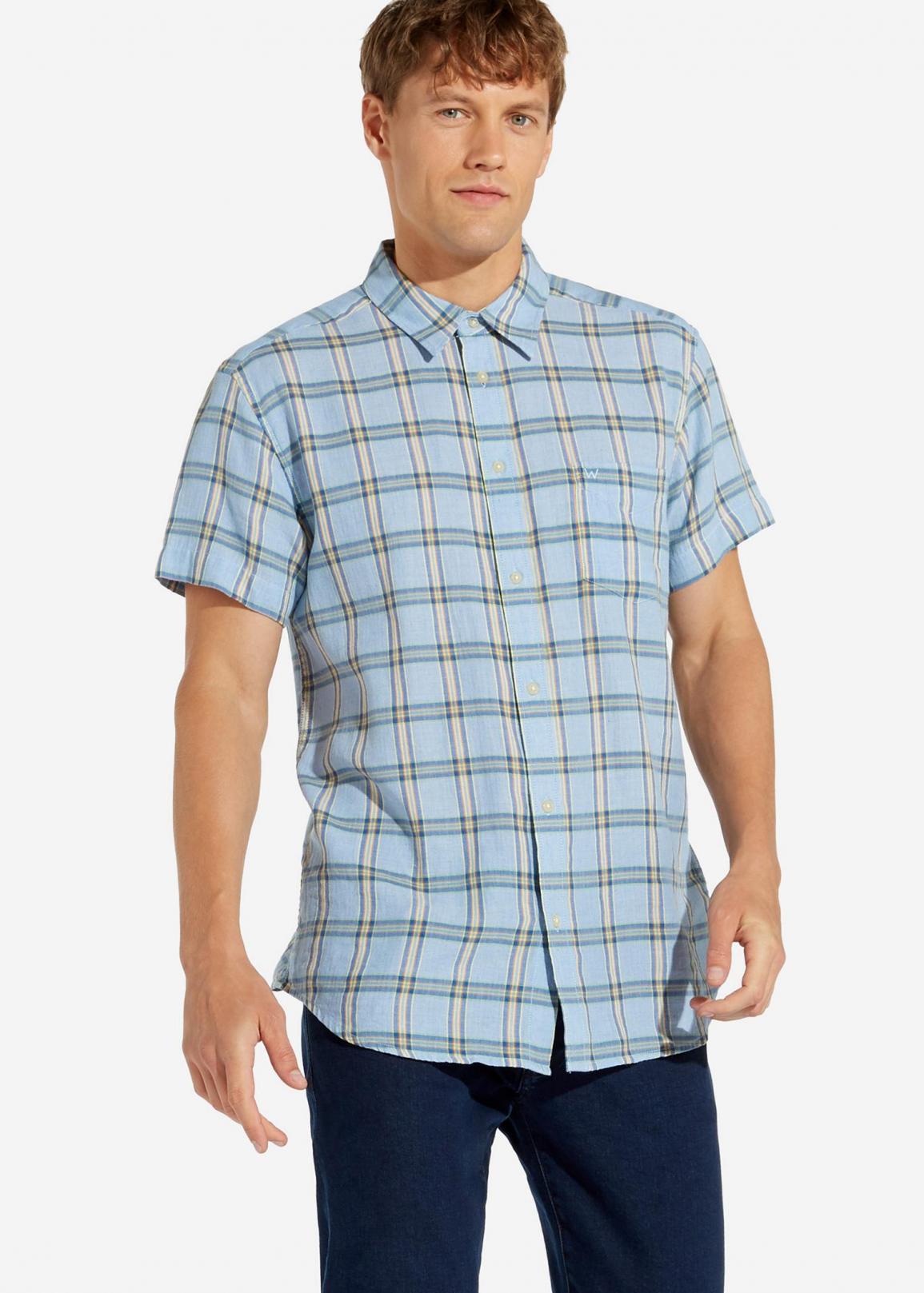 Wrangler® Ss 1pkt Shirt - Cerulean