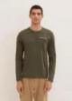 Tom Tailor® Long Sleeve One Pocket Sweatshirt - Deep Forest Green