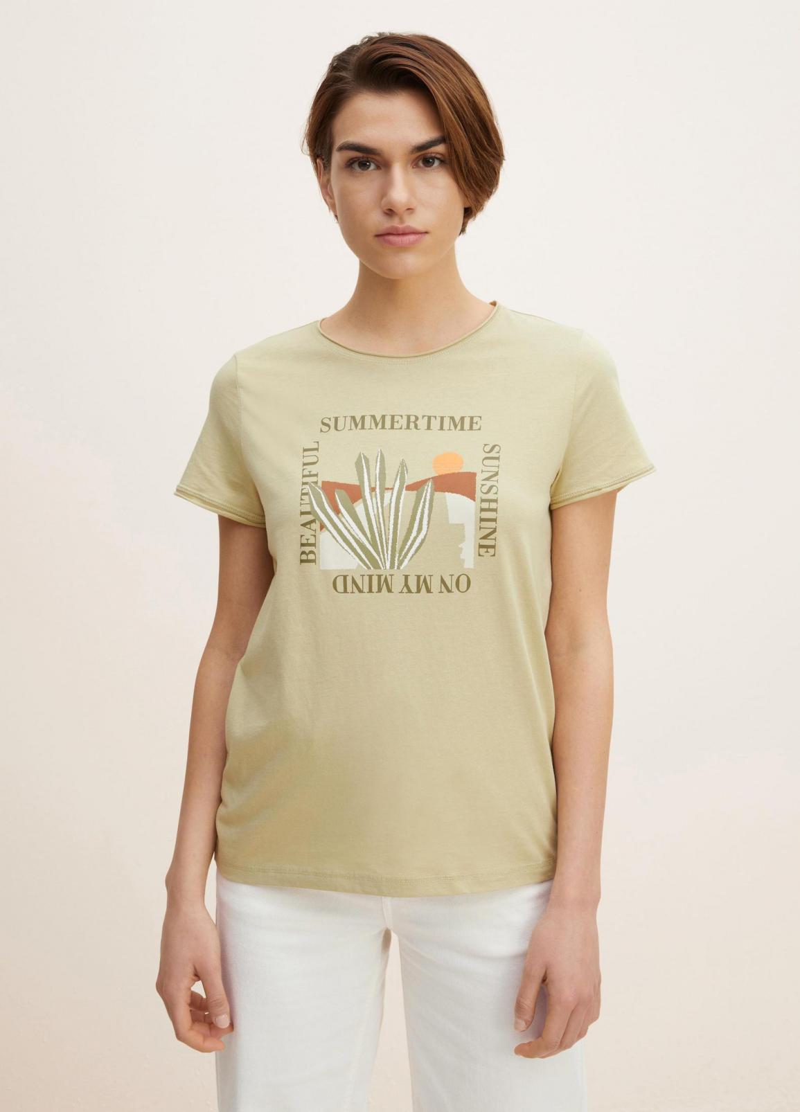 Tom Tailor® Light T-shirt - Light Moderate Olive