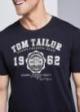 Tom Tailor® Logo Tee - Knitted Navy