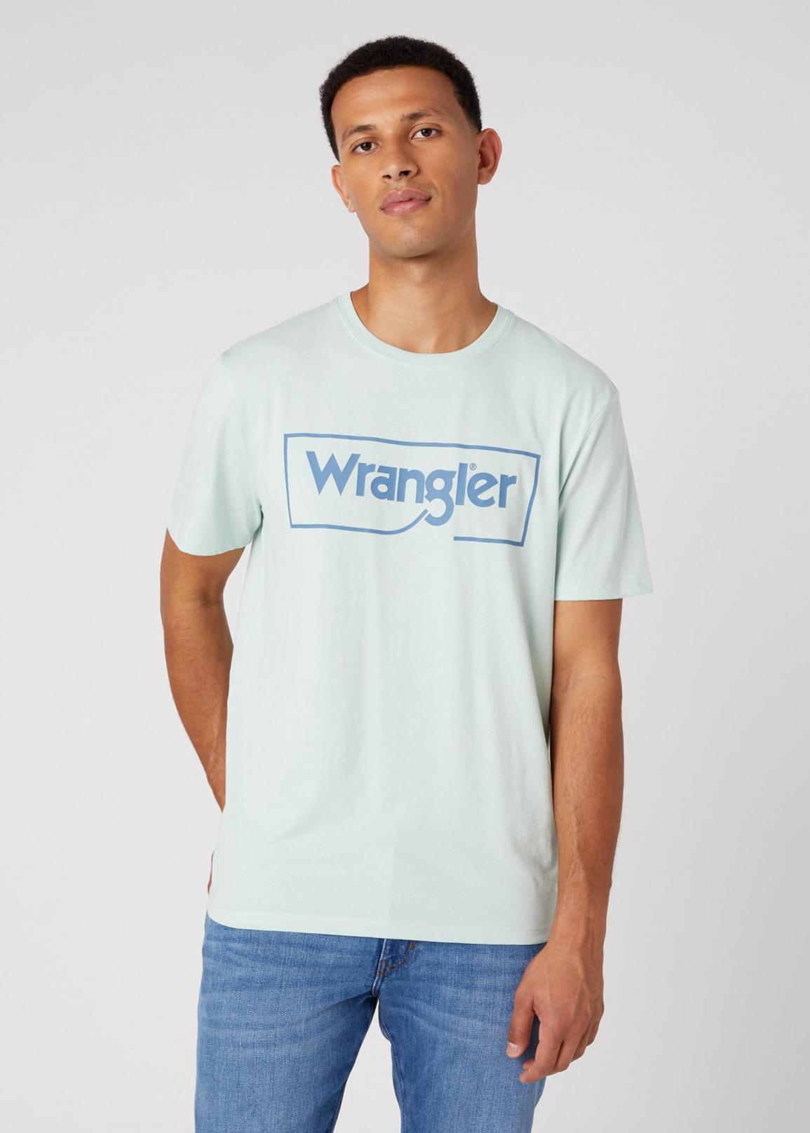 Wrangler® Frame Logo Tee - Surf Spray