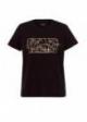 Cross Jeans® T-shirt C-Neck Keep Wild - Black (020)