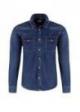 Cross Jeans® 2 Pocket Denim Shirt - Dark Blue (006)