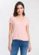 Cross Jeans® T-shirt V-Neck - Light Rose (520)