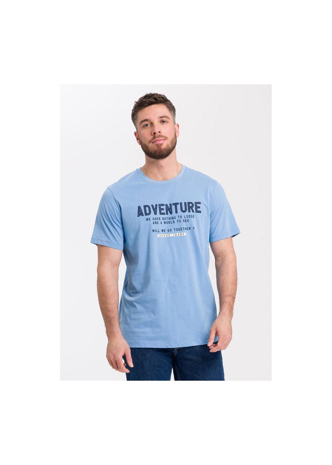 Cross Jeans® Adventure Tshirt - Dream Blue (055)
