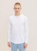 Denim Tom Tailor® Basic Long-sleeved Shirt - White