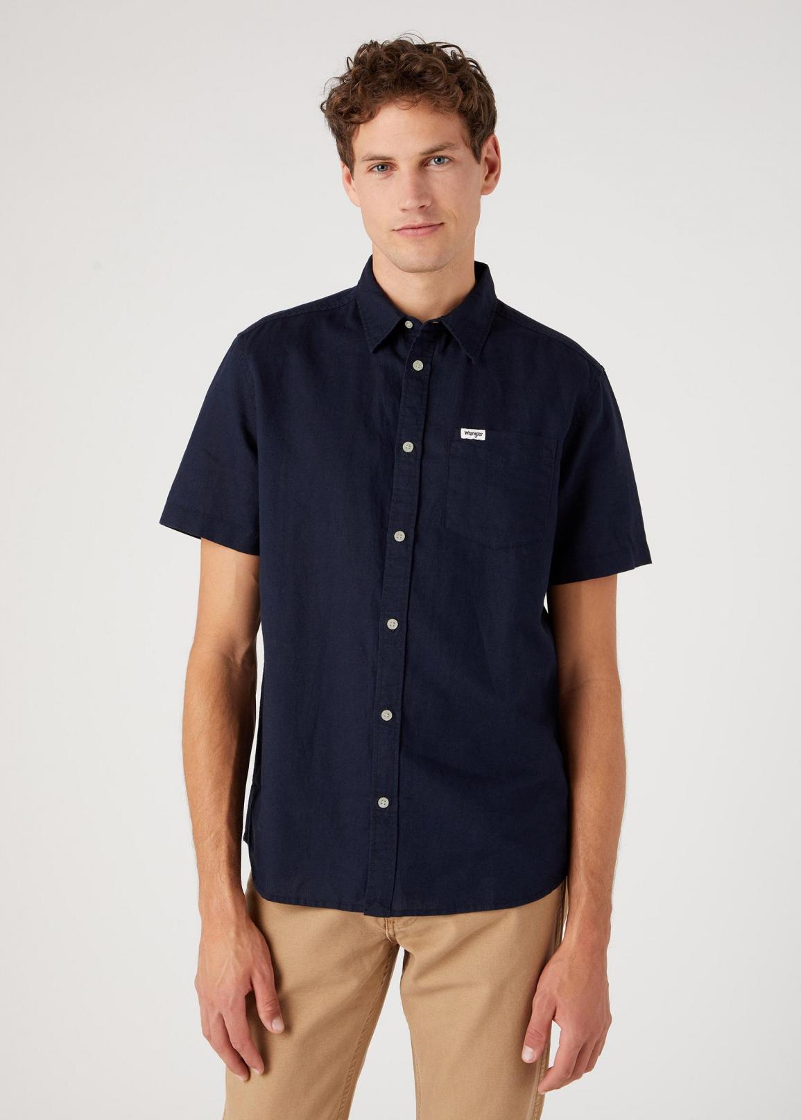 Wrangler Short Sleeve 1 pocket shirt - Dark Navy