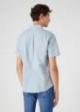 Wrangler Short Sleeve 1 pocket shirt - Blue Fog