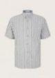 Tom Tailor® Shirt - Navy Bluish Green Stripe