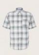 Tom Tailor® 1/2 Shirt - Off White Bluish Green Check