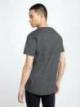 Denim Tom Tailor® T-shirt with a logo print - Black Non-Solid