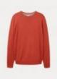 Tom Tailor® Mottled Knitted Sweater - Warm Red Melange