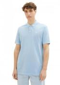 Denim Tom Tailor® Polo Tee - Washed Out Middle Blue