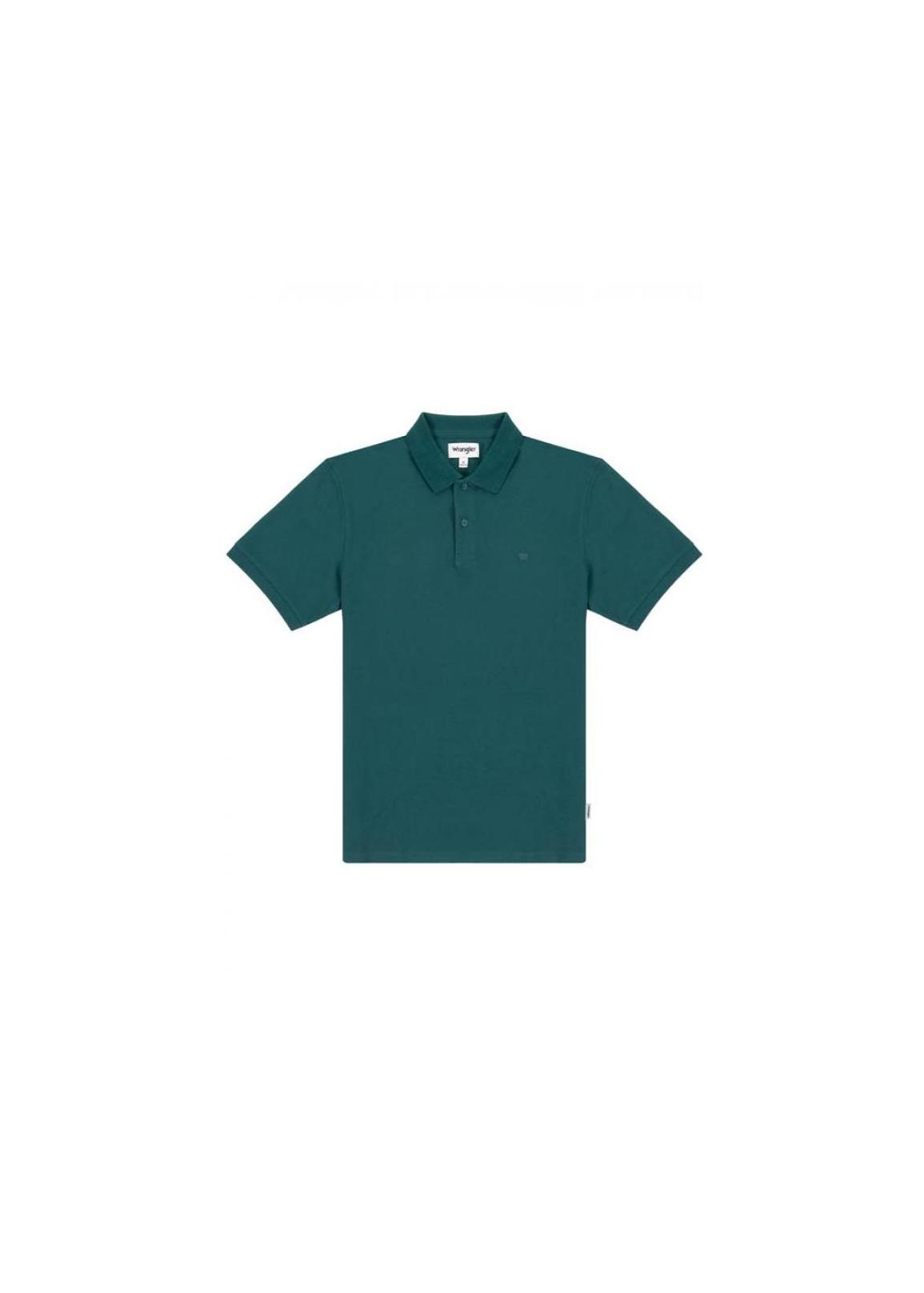 Wrangler® Polo Shirt - Dark Matcha