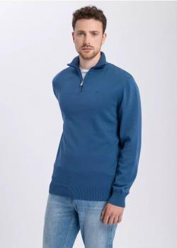 Cross Jeans® Sweater Halfzip - Indygo (005)