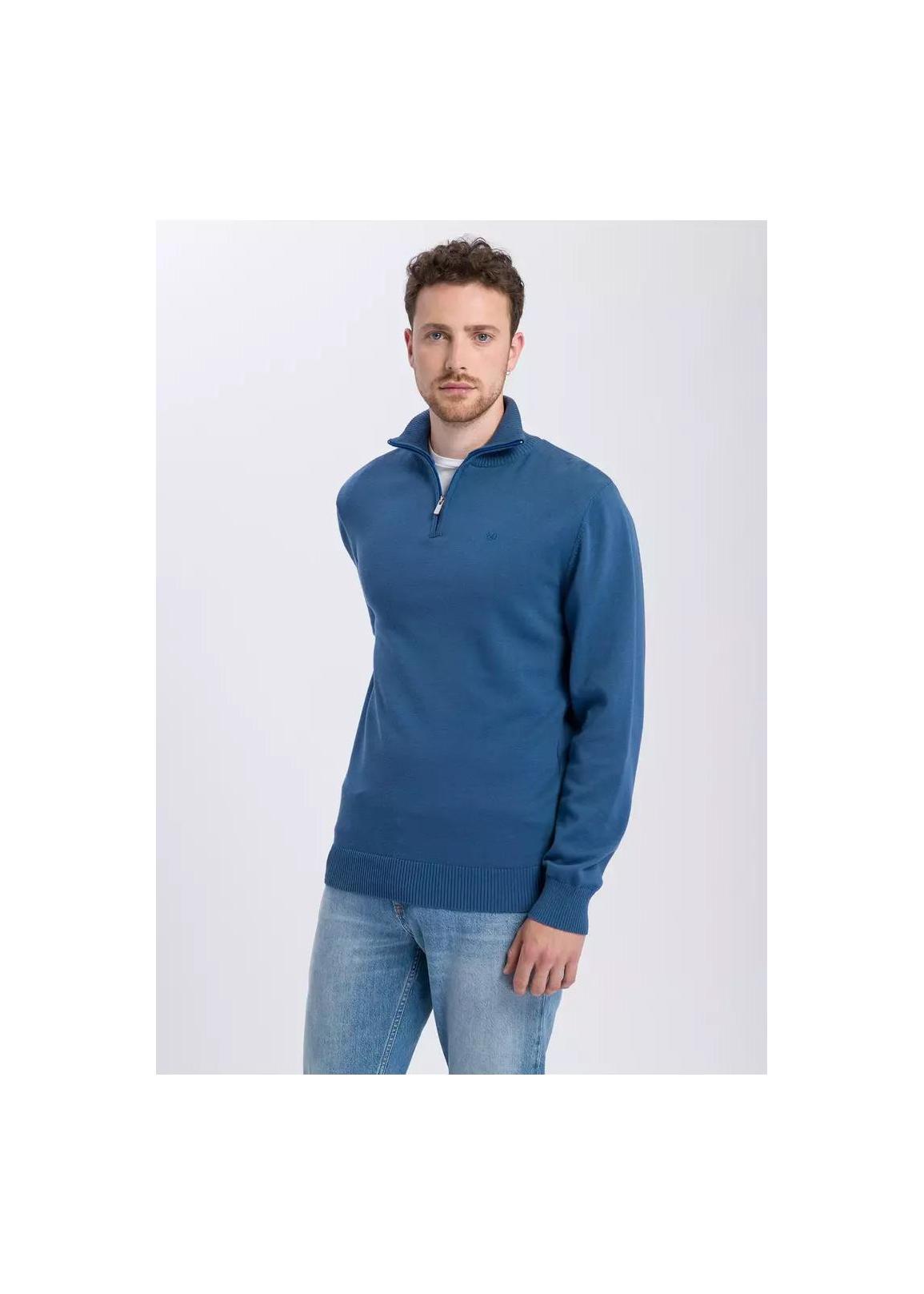 Cross Jeans® Sweater Halfzip - Indygo (005)