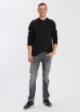 Cross Jeans® Log Sleeve Sweatshirt - Black (020)