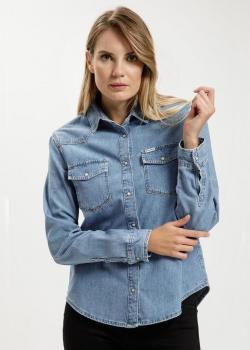 Cross Jeans® Denim Shirt - Mid Blue (019)