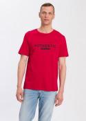 Cross Jeans® T-shirt Authentic Denim C-Neck - Red (007)