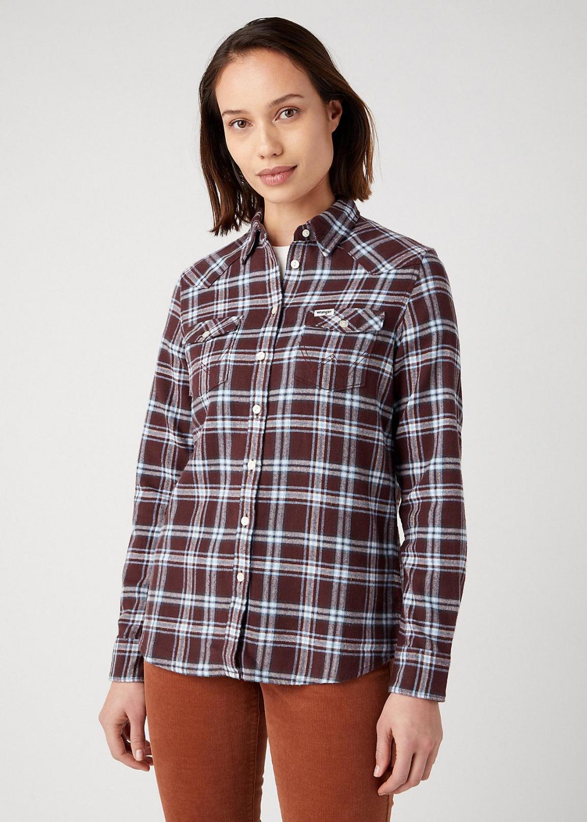 Wrangler® Slim Regular Wester Shirt - Doll Check