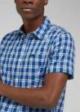 Lee® Short Sleeve Button Down - Anthem Blue Check