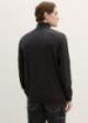 Tom Tailor® Basic Knitted Sweater With A Turtleneck - Black Grey Melange