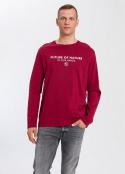 Cross Jeans® Long Sleeve Sweatshirt - Bordeaux (407)