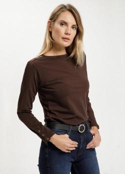 Cross Jeans® Long Sleeve Sweatshirt - Chestnut (103)