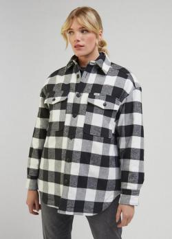 Lee® Quilted Overshirt - Charcoal Check