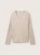 Tom Tailor® V-neck Knitted Sweater - Clouds Grey Melange