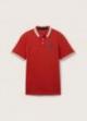 Tom Tailor® Polo Shirt With A Logo Print - Velvet Red