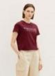Tom Tailor® T-shirt With A Print - Deep Burgundy Red