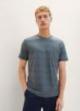 Tom Tailor® Striped T-shirt - Dusty Dark Teal Spacedye