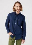 Wrangler® Long Sleeve One Pocket Shirt - Black Iris