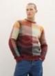 Tom Tailor® Knitted Sweater With A Check Pattern - Orange Colorful Block Check
