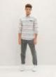 Tom Tailor® Patterned Shirt - Beige Irregular Cross Stripe