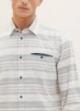 Tom Tailor® Patterned Shirt - Beige Irregular Cross Stripe