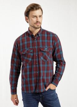Cross Jeans® Two Pocket Shirt - Bordeaux (407)