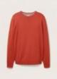 Tom Tailor® Mottled Knitted Sweater - Warm Red Melange