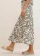 Tom Tailor® Skirt - Beige Abstract Waves Design