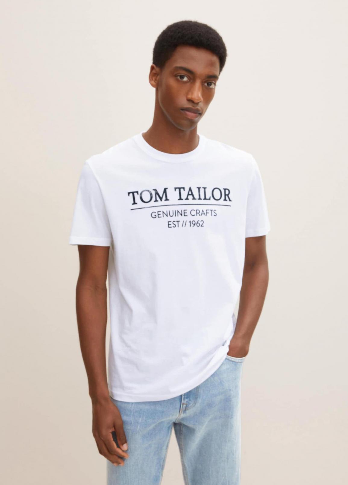 Tom Tailor® T-shirt Logo - White