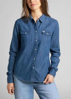 Lee® Regular Western Shirt - Washed Blue