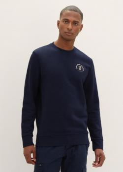 Tom Tailor® Sweatshirt With A Print - Sky Captain Blue