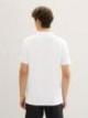 Denim Tom Tailor® Basic Polo Shirt With A Logo Print - White
