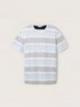 Tom Tailor® C-Neck T-shirt - Navy Grey Mint Block Stripe