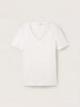 Tom Tailor® Long Sleeve V-Neck T-Shirt - Whisper White