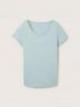 Tom Tailor® Round Neck T-Shirt - Dusty Mint Blue