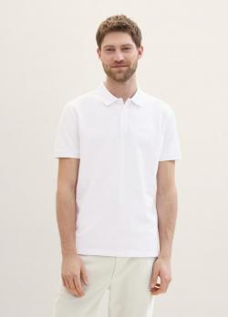 Tom Tailor® Basic Polo With Contrast - White 1