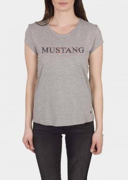 Mustang® Alina C Print - Mid Grey Melange