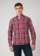 Wrangler® Long Sleeve 1 Pocket Shirt Check - Chinese Red